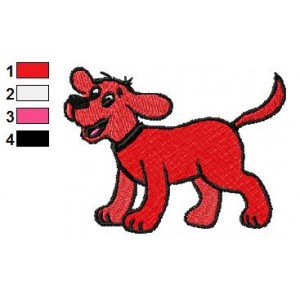 Clifford the Big Red Dog 7 Embroidery Design